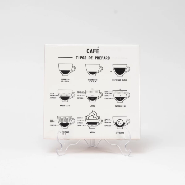 Azulejo Tipos de Preparo de Café